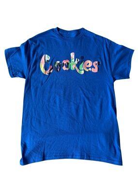 Cookies Royal Blue Cotton Tee with Silver Print